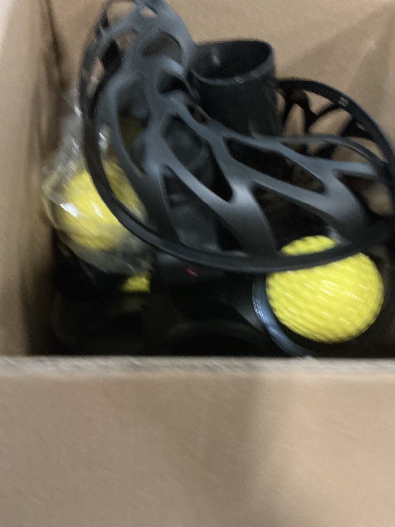 Condition photo showing Good Condition for furlihong 692bh baseball pitching machine, use ping pong size training balls for visual acuity and hitting accuracy improvement, powered by batteries or ac power, includes 60 pcs balls