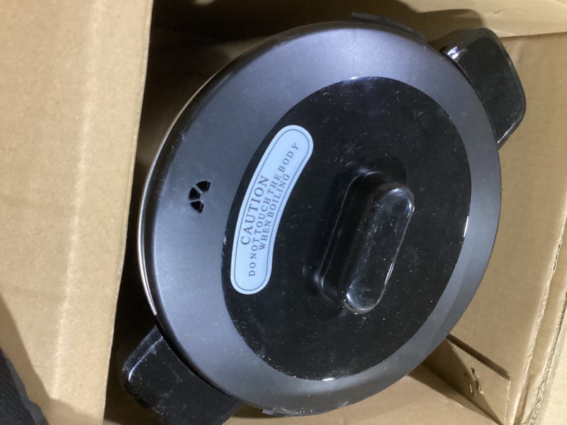 Condition photo showing As Is for sybo commercial grade stainless steel percolate coffee maker, hot water urn for catering, hot beverage dispenser, 40-cup, 6l, metallic