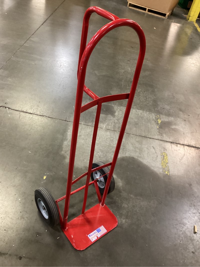 Condition photo showing Good Condition for milwaukee 800-lb capacity 2 -wheel red steel heavy duty hand truck