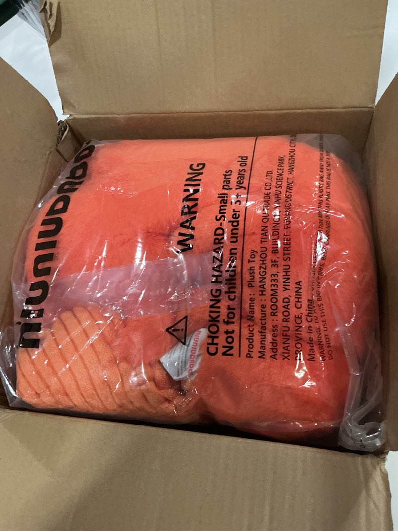 Condition photo showing New/Like New for niuniu daddy 20" 3.3 pound weighted stuffed animals lobster for kids adults, lobster weighted plushies toy, cute body pillow for sleeping, ocean series huggable gift for everyday comfort lobster 3.3 pounds