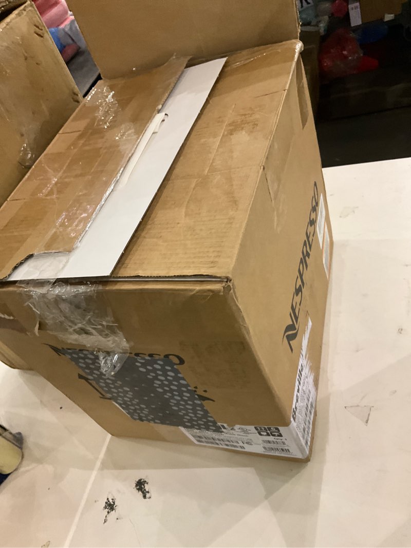 Condition photo showing As Is for Nespresso Festive Vertuo Pop+ Coffee and Espresso Maker by Breville, Matte Black Gold Machine Only Matte Black Gold