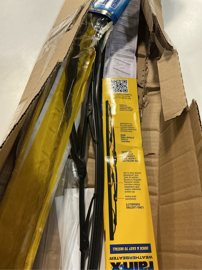 Condition photo showing As Is for Rain-X 820147 WeatherBeater, 26" and 16" Windshield Wiper Blades - All-Season OEM Quality, Conventional, Vehicle Specific Fit, Pack of 2 26" and 16" Pack of 2
