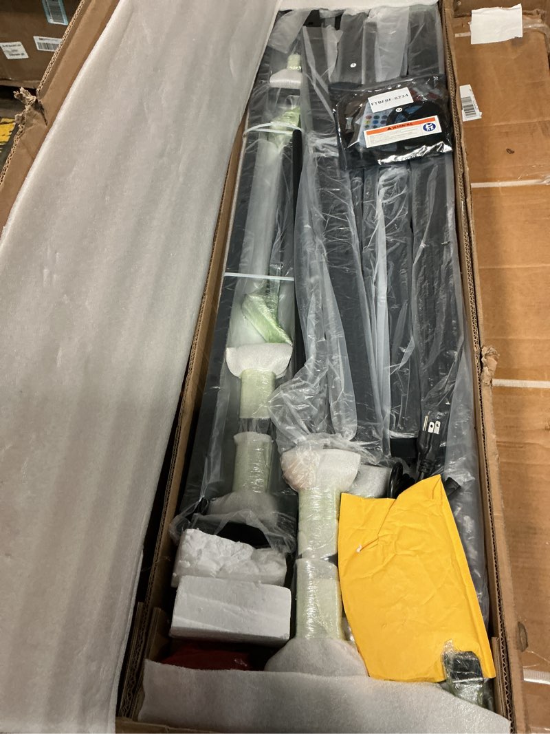 Condition photo showing Good Condition for (Incomplete)(  only 1 box ) Bed Frame with Charging Station and LED Lights  FTBFBF-8234