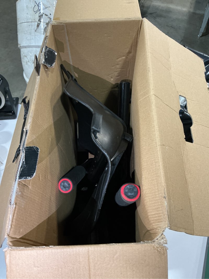 Condition photo showing As Is for hover-1 falcon-1 buggy attachment | turbo led lights, compatible with all 6.5" & 8" hoverboards, hand-operated rear wheel control, adjustable frame, easy install black buggy attachment