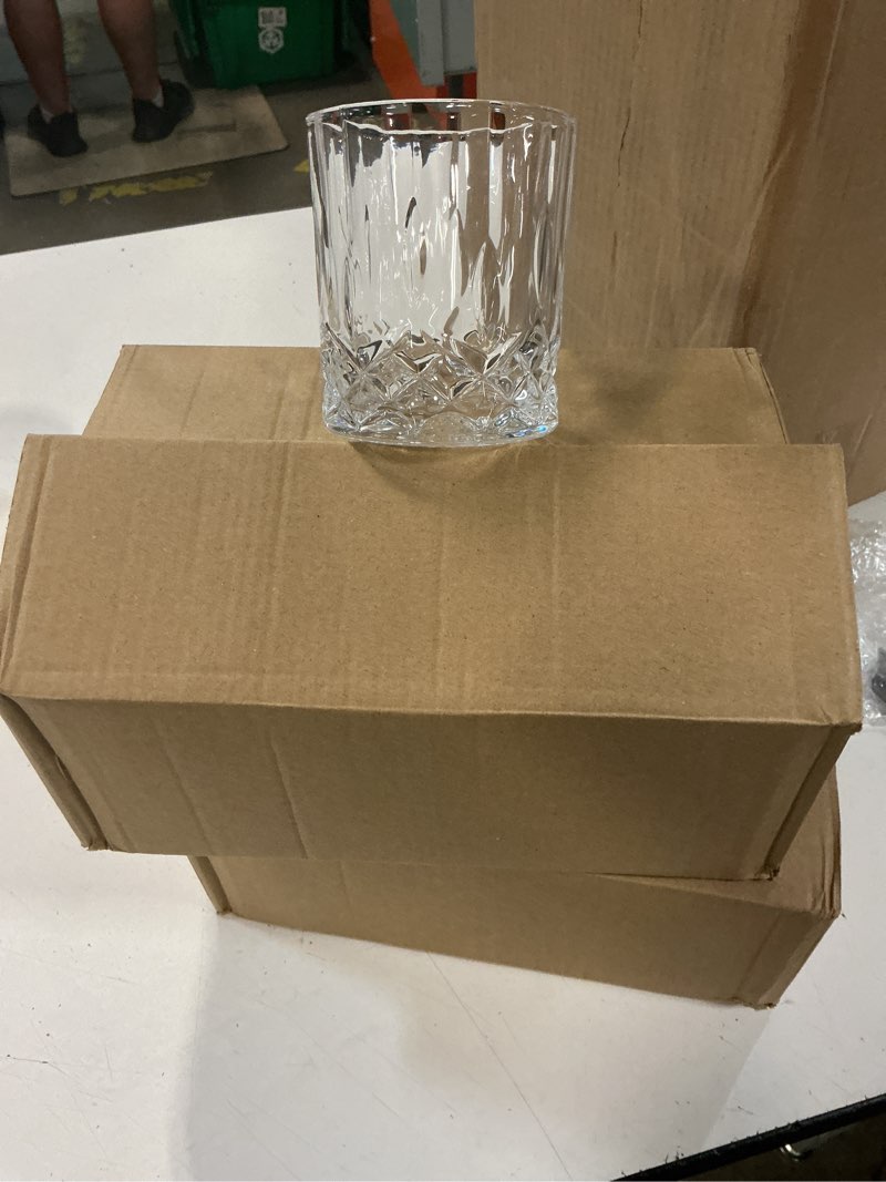 Condition photo showing New/Like New for 24 pcs 10 oz old fashioned whiskey glasses bulk rocks glass cocktail glasses bourbon glass for liquor drinks bar gift wedding home