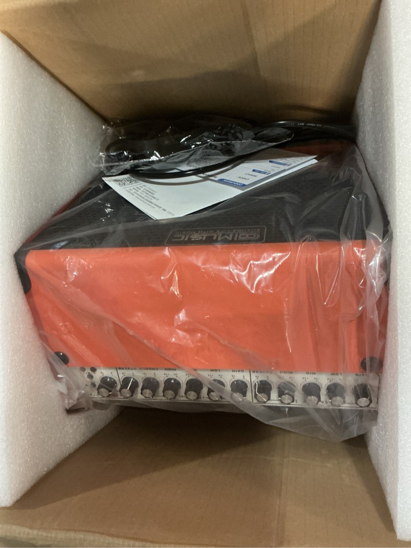 Condition photo showing Good Condition for coolmusic bp80 battery powered acoustic guitar amplifier- portable bluetooth speaker 100w, 6 inputs,3 band eq,orange