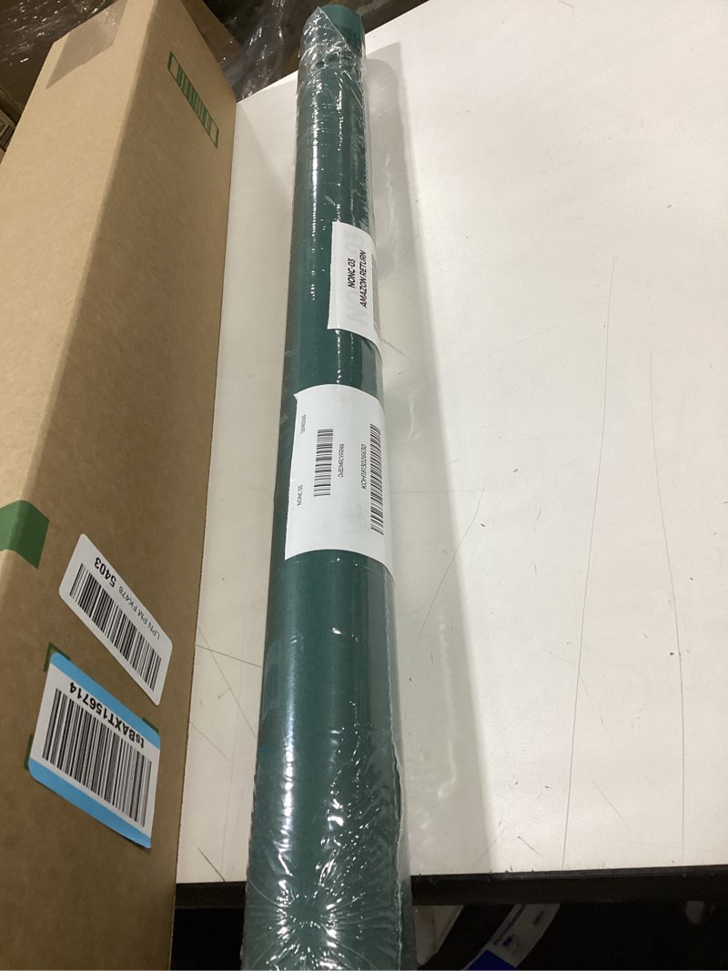 Condition photo showing As Is for RUSPEPA 30"x 393"(32.8') Dark Green Kraft Wrapping Paper Large Jumbo Roll, Recyclable Green Art Gift Wrap Paper for Christmas Gift Wrapping, Table Covering, Art & Craft Supplies, Bouquet Flower, 80GSM Green 30x393 Inch (Pack of 1)