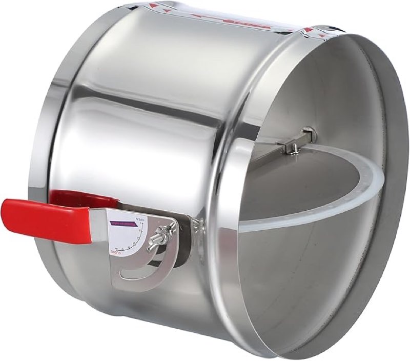 patikil hvac duct manual volume backdraft damper, 10 inch, airflow ducting branch vent damper air co