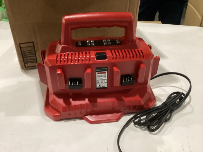 6 pack lithium batterie charger 