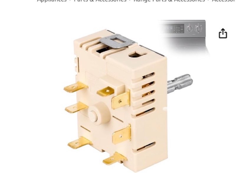 DG44-01006B range dual surface element control switch,Compatible With Samsung Range Oven Regulator S