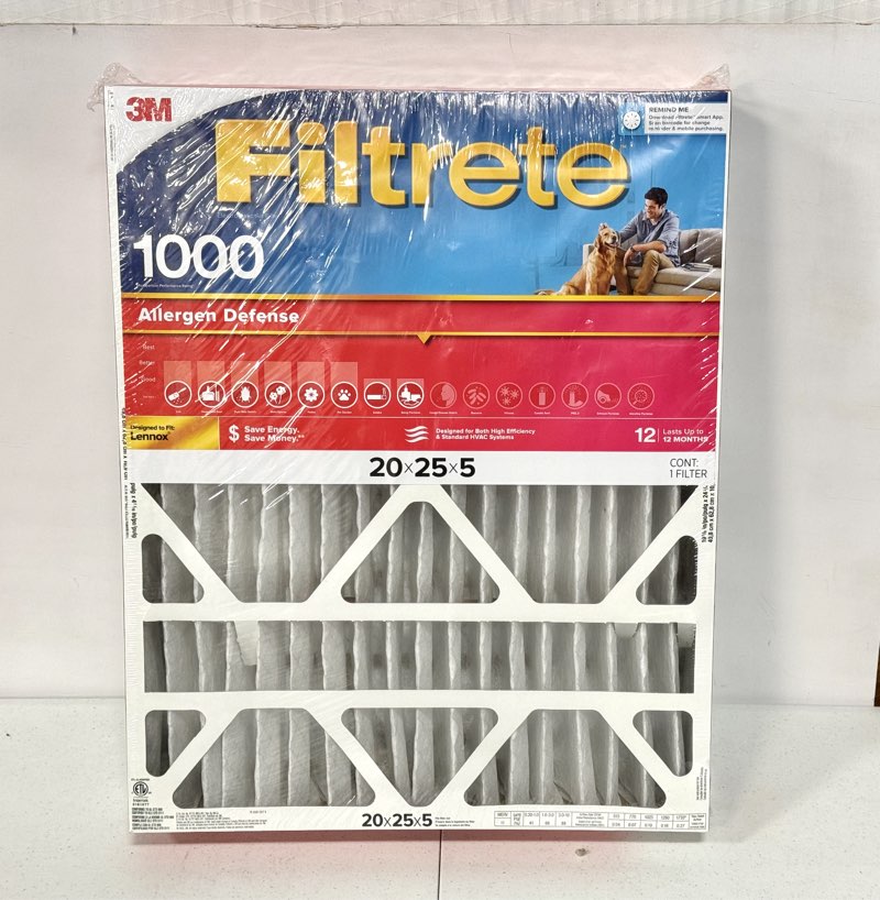 3m filtrete 1000 filter | 20x25x5 |