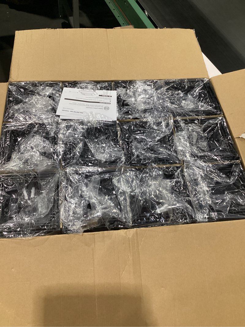 Condition photo showing Good Condition for Solar Post Cap Lights, Warm White & RGB Automatic Cycling, Cracked Glass Bulb, 20 Lumens lP65 Waterproof Fit 3.6x3.6 4x4 4.5x4.5 5x5 Wood Fence Post Solar Powered Lights Black (12 Pack)