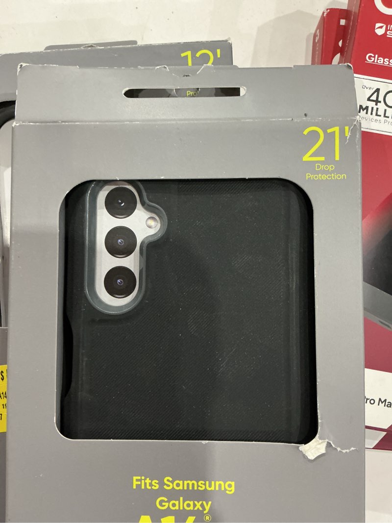 Condition photo showing New/Like New for onn. rugged phone case for samsung galaxy a14 5g - black/gray