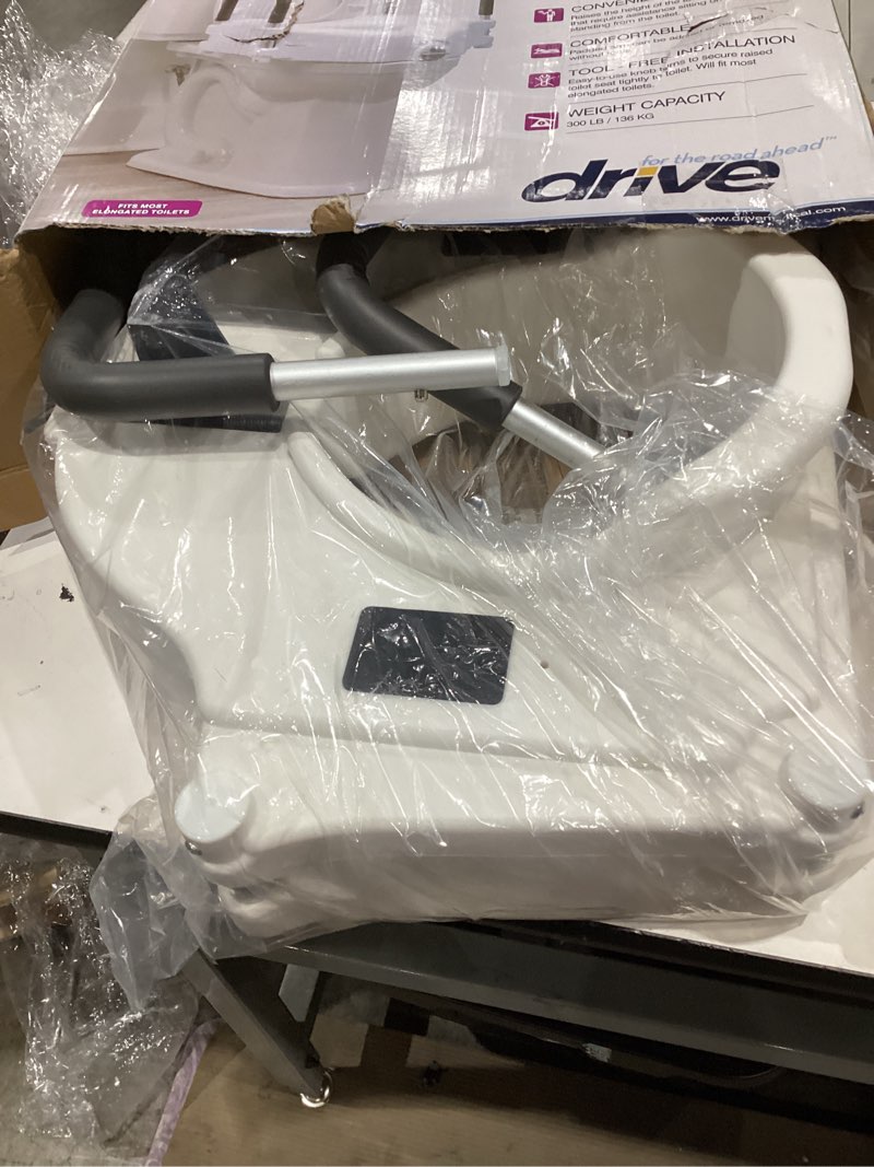 Condition photo showing Good Condition for bath safetyraised toilet seat product description: elev.toilet seat w/ remarms,rtl,1 ea