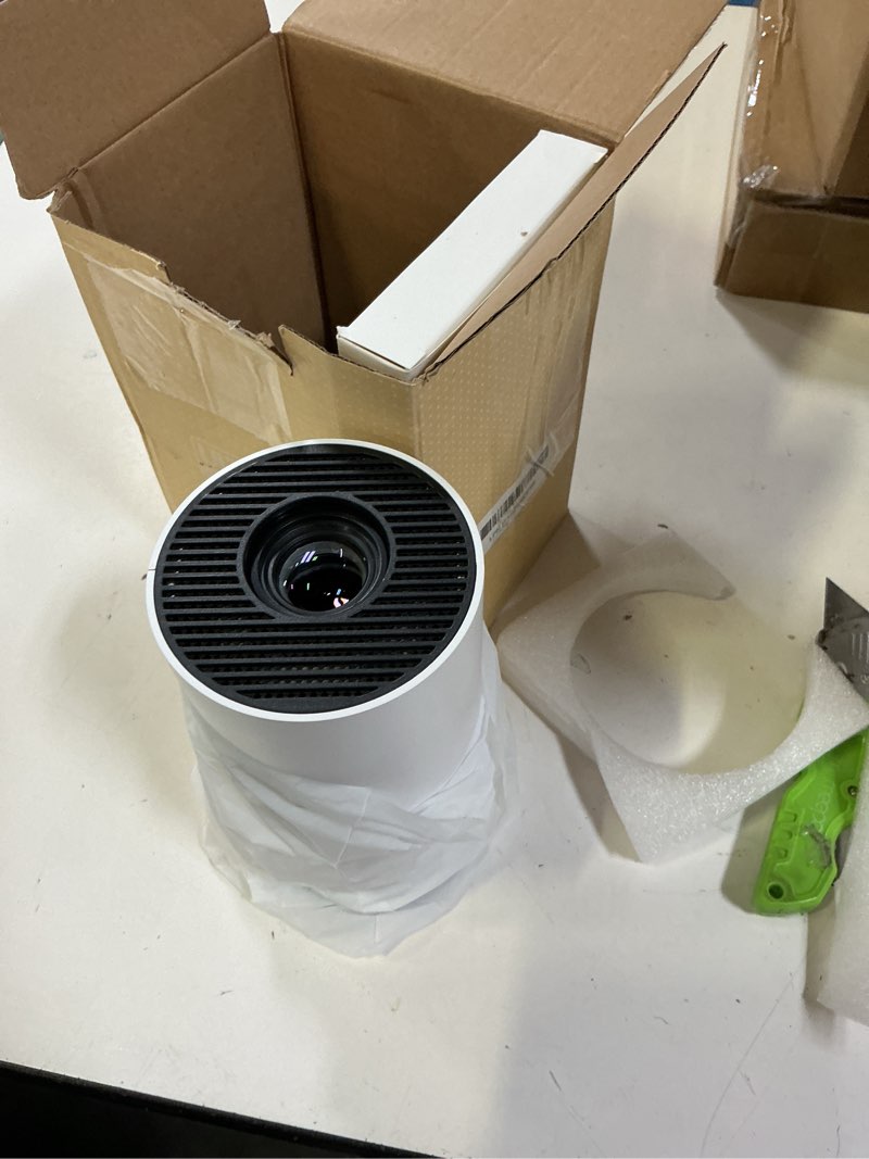 Condition photo showing New/Like New for mini projector with wifi and bluetooth, built-in app,1080p supported portable movie projector, 130" display home theater video projector, compatible with tv stick, hdmi, usb, smartphone, and laptop