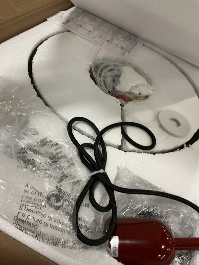 Condition photo showing Good Condition for Pendant Light Kitchen Island Hanging Light Mid Century Pendant Light Large Light Fixture for Living Room Green 13.78inch Green-Large