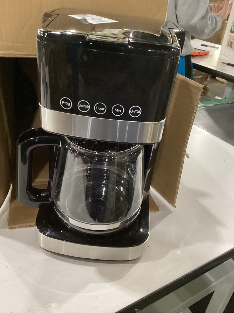 Condition photo showing As Is for Not tested ***Ninja 12-Cup Programmable Coffee Brewer, 2 Brew Styles, Adjustable Warm Plate, 60oz Water Reservoir, Delay Brew - Black/Stainless Steel