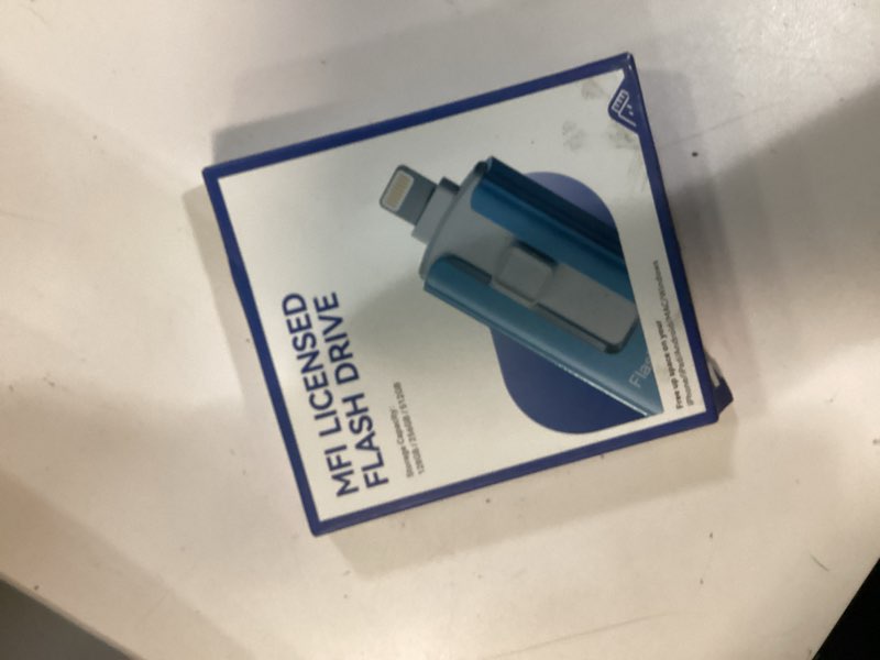Condition photo showing New/Like New for MFi Certified 512GB Flash Drive for iPhone, 3 in 1 Type-C USB Memory Stick Thumb Drive for Photos Videos, High Speed External Memory Storage Photo Stick for iPhone iPad Android PC (Sky Blue) 512 GB Sky Blue