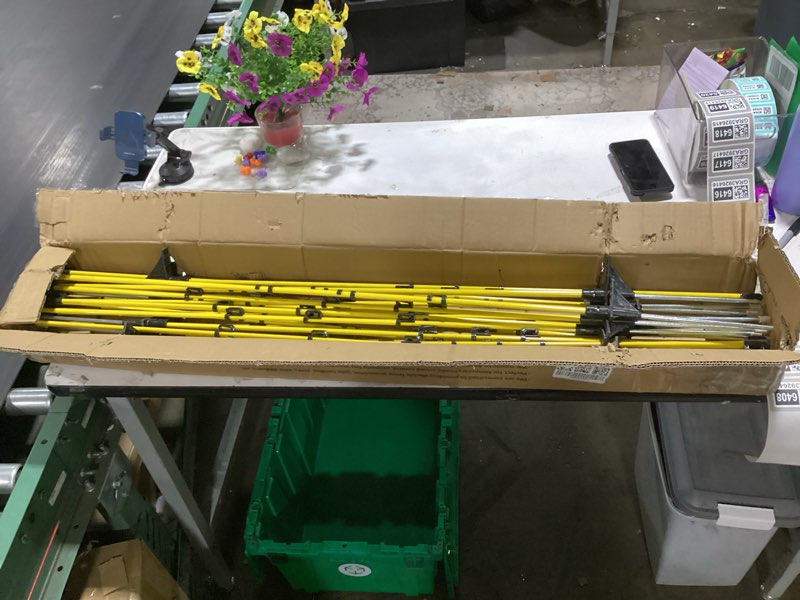 Condition photo showing Good Condition for 46 inches fiberglass step in electric fence posts,temporary fence stakes for cows,sheep and animals fence,snow fence, garden protection,portable fence ideal for electric fencing-20 posts 46inch-20 pack
