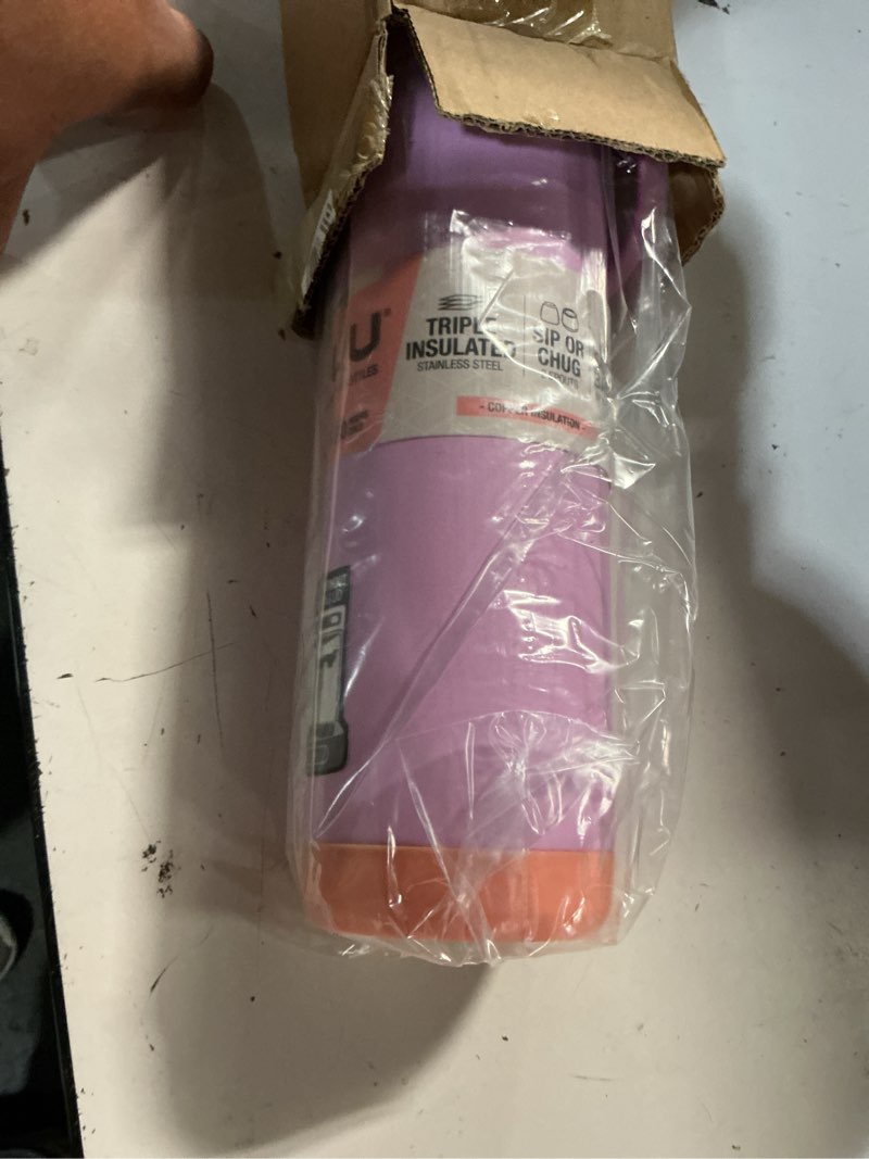 Condition photo showing Good Condition for zulu powerfill pro 24oz stainless steel water bottle with quick fill lid, triple walled vacuum insulated metal, leak proof locking lid, sip and chug, reusable bpa free, sherbert 24oz sherbert