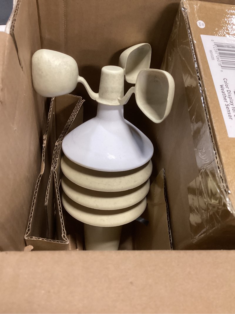 Condition photo showing As Is for AcuRite Iris PRO+ (5-in-1) Weather Sensor with Rain Gauge, Wind Speed, Wind Direction, Temperature and Humidity (06014M) Dual Solar Panel