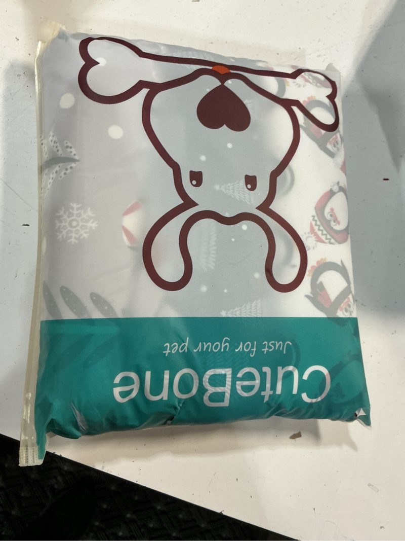 Condition photo showing New/Like New for cutebone male dog diapers washable for christmas dm16xs a02-penguin&ski&tree xs(9"-11")