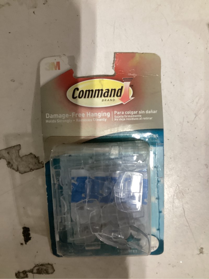 Condition photo showing Good Condition for Command Outdoor 16 -Pack Clear Adhesive Light Clips ( 0.1-lb Capacity)