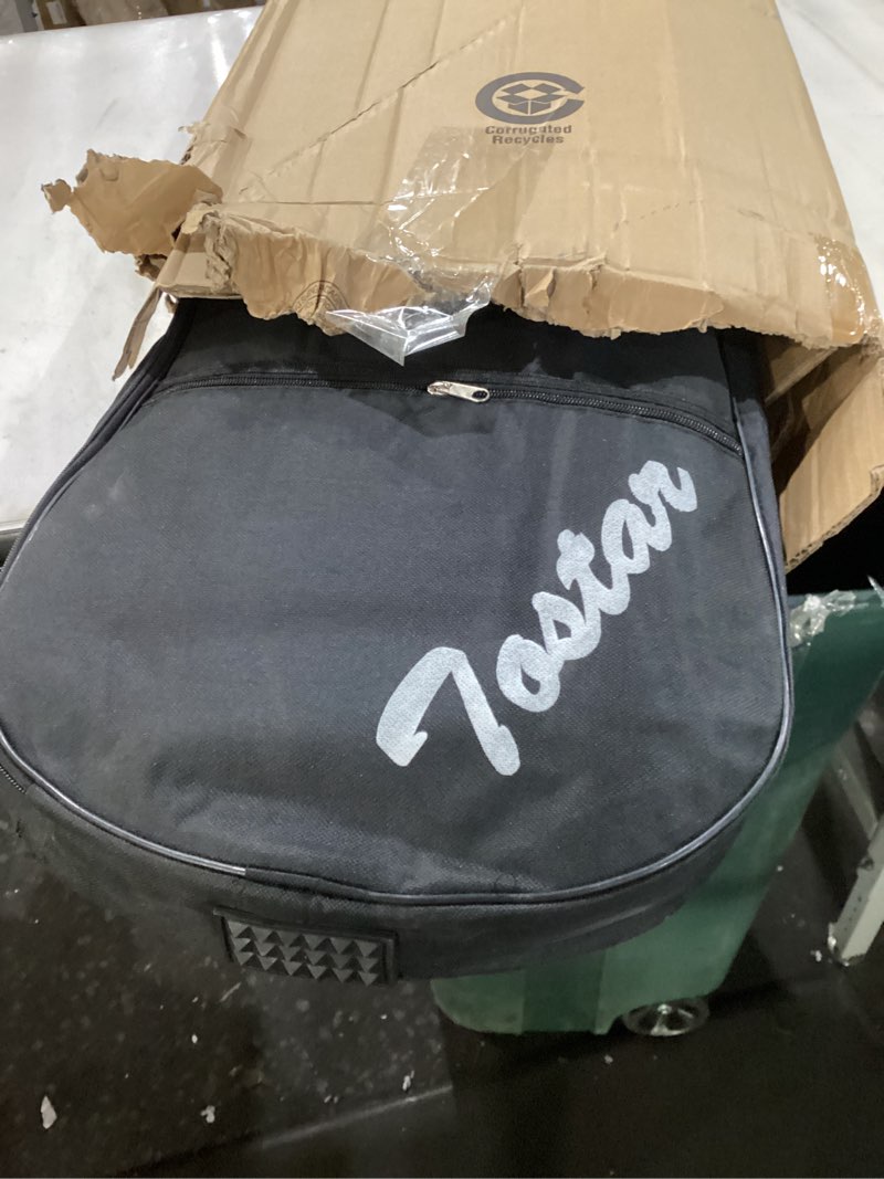 Condition photo showing As Is for Tostar Electric Guitar Kit for Beginners 39" 6 String with Amp SSS Pickup with Gig Bag,Capo,Tremolo,Tuner, Strap, Picks Black Electric Guitars Stratocaster Heavy Metal Full Size for Gifts Matte Black