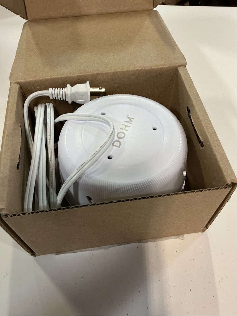 Condition photo showing Good Condition for yogasleep dohm uno white noise sound machine, real fan inside for non-looping white noise, sleep aid, office privacy & meditation for adults & baby, registry gift (white) white pack of 1