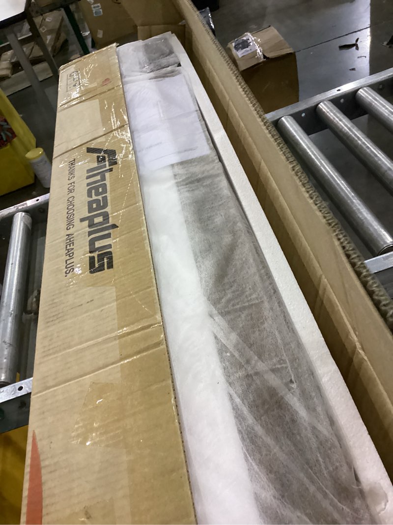 Condition photo showing New/Like New for Aheaplus Headboard for Twin Size Bed with Storage, Headboards with LED Light, Power Outlets, USB Ports Twin Size Head Board, Wood headboard Only Sturdy and Stable Headboards, Rustic Brown Rustic Brown Twin