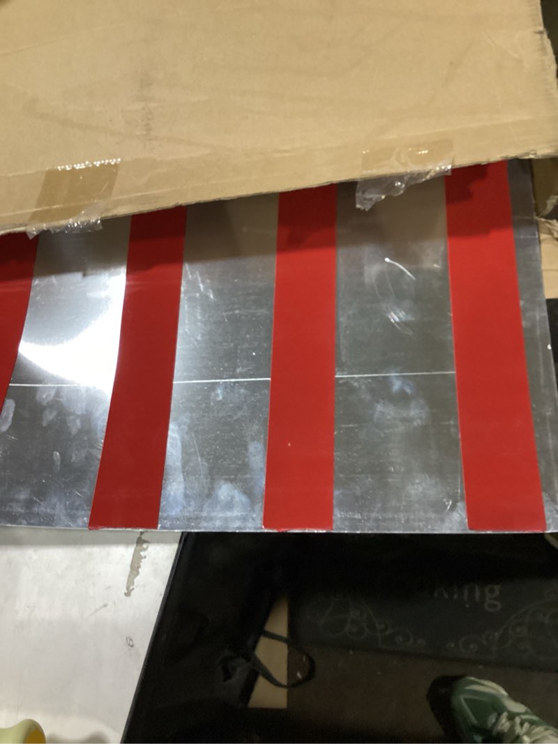 Condition photo showing New/Like New for Juexica Hand Dryer Wall Splash Guard - 24 x 16 Inch Aluminum Hand Dryer Wall Splash Guard Backsplash Protector Panel with Ultra Strength Adhesive for Bathroom Restroom Kitchen Protection White 24 x 16 Inch