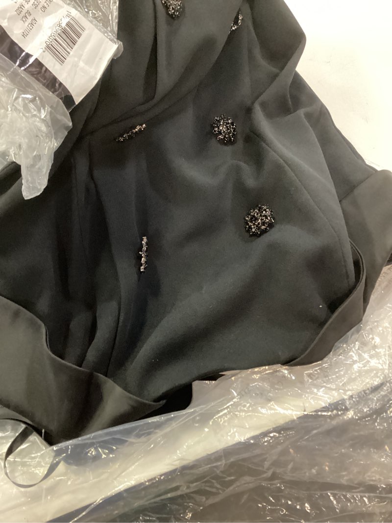 Condition photo showing Good Condition for adrianna papell women's knit crepe blazer dress 12 black