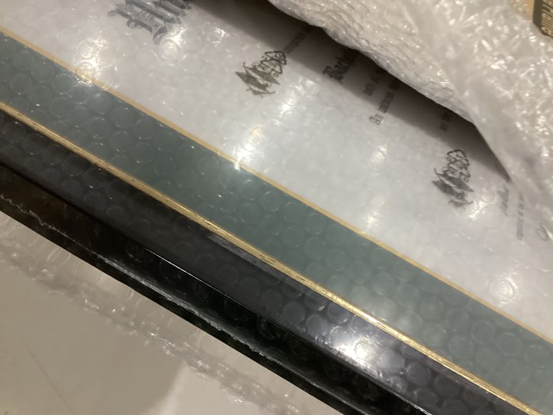 Condition photo showing Good Condition for GMFrames 11x14 Wood Diploma Frame with Green Mat or Display 14x17 Certificates without Mat,UV Protection Acrylic,Rustic Black Finish with Gold Trim Rustic Black (Green Gold Mat) 14x17 or 11x14 with Mat