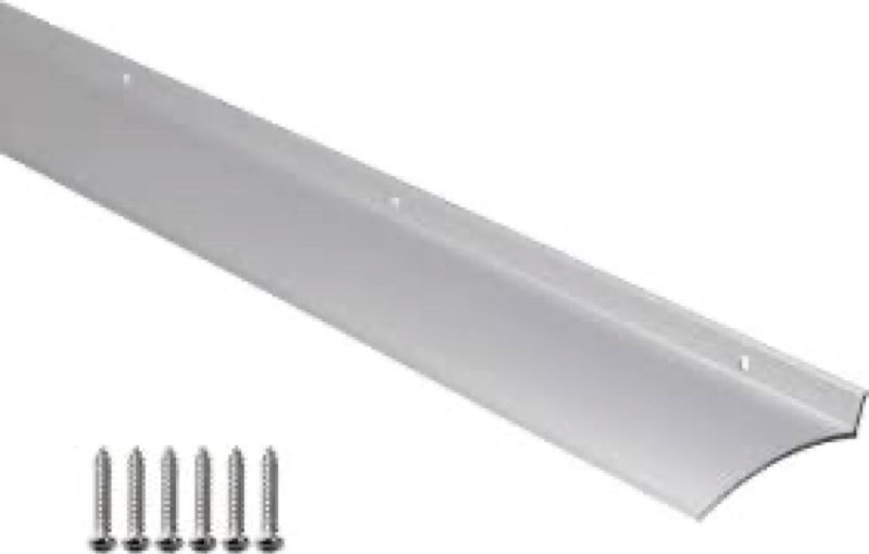 Door Rain Drip Guard - Door and Window Rain Guards House, 2.5 Inches Rain Deflector - Drip Edge Rain Diverter Aluminum Mill Finish