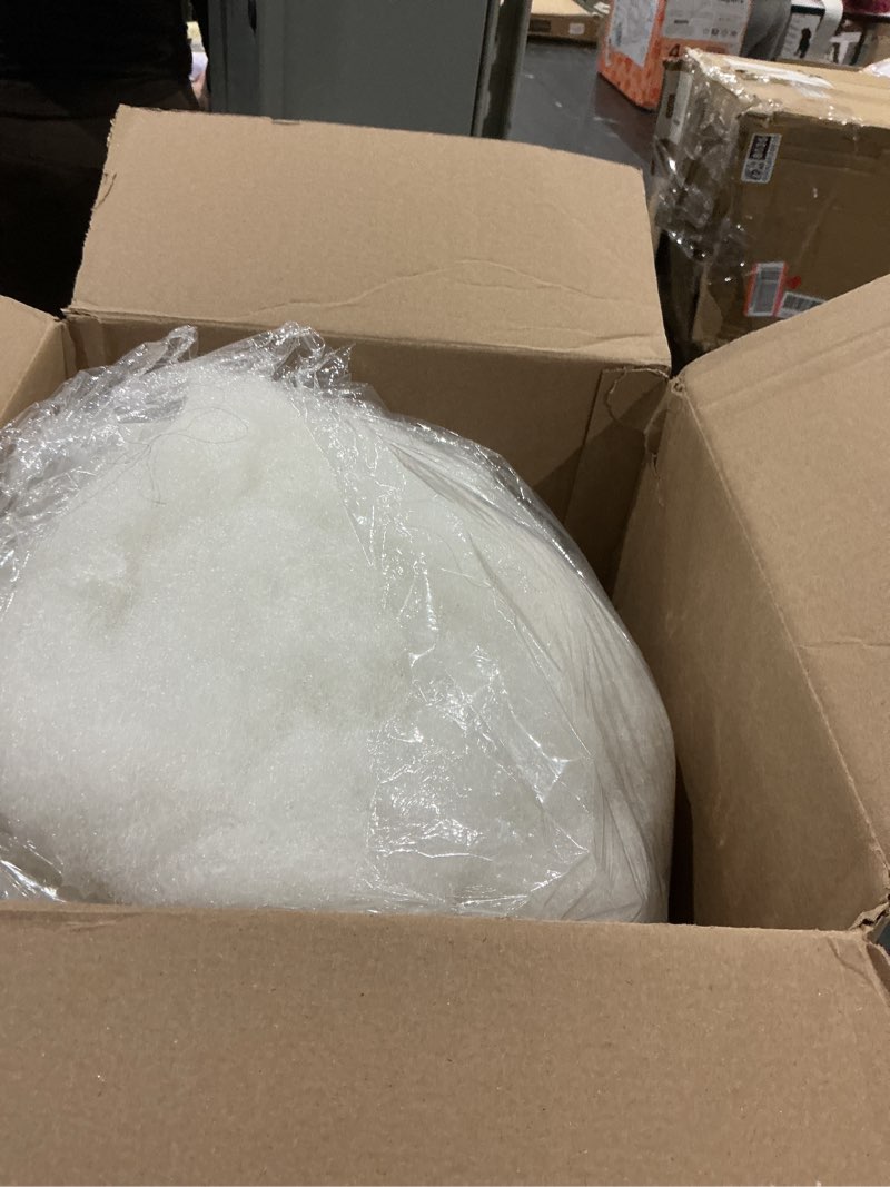 Condition photo showing As Is for poly-fil premium polyester fiber fill by fairfield, 50 oz bag
