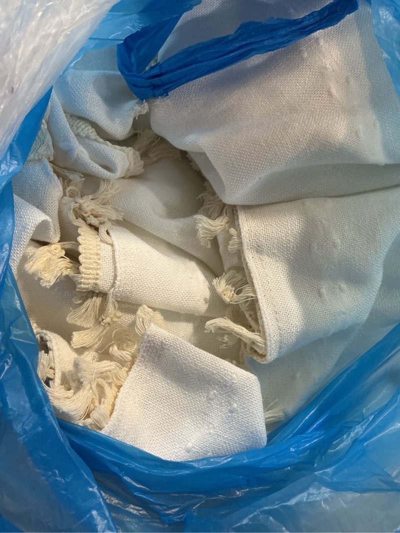 Condition photo showing Good Condition for boho curtains semi-blackout 84 inch 2 panels for living room, linen tassels farmhouse curtains with embroidery for bedroom rod pocket draperies 52" w x 84" l, off white white 52"w x 84"l (pack of 2)