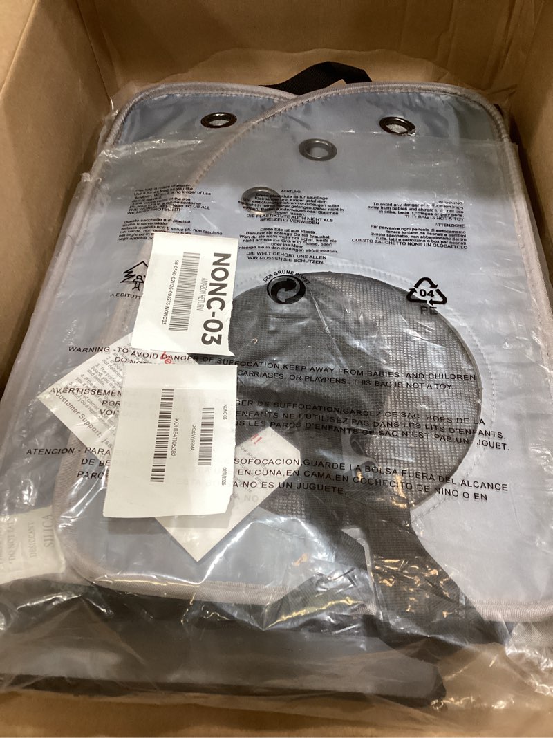 Condition photo showing Good Condition for Expandable Pet Carrier Backpack for Cats, Dogs and Small Animals, Portable Pet Travel Carrier, Super Ventilated Design, Airline Approved, Ideal for Traveling/Hiking/Camping, Grey, XL Grey-XL