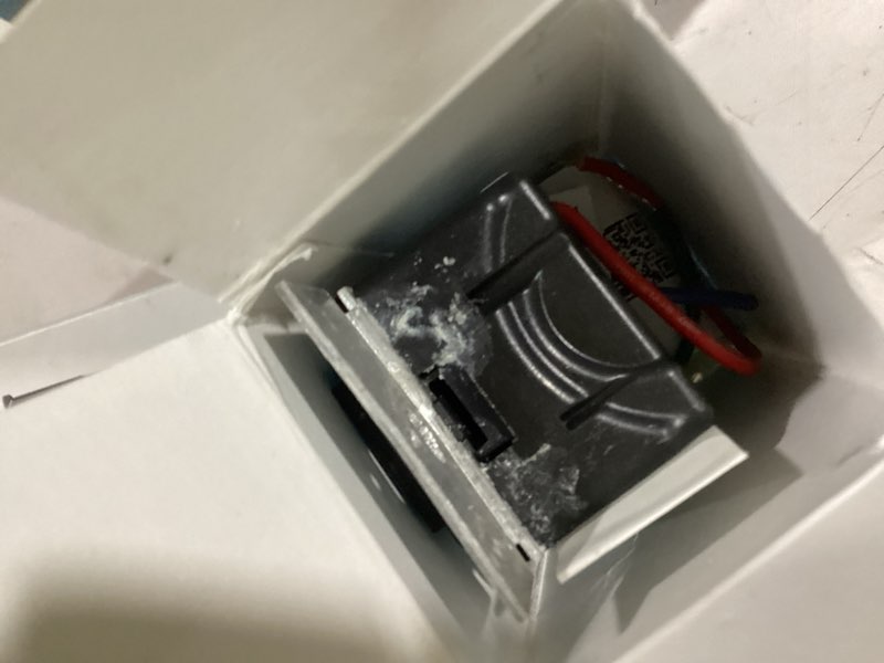 Condition photo showing As Is for Lutron Diva Smart Dimmer Switch for Caséta Smart Lighting | No Neutral Wire Required | DVRF-6L-BL | Black Black 1 Pack Diva Smart Dimmer Switch