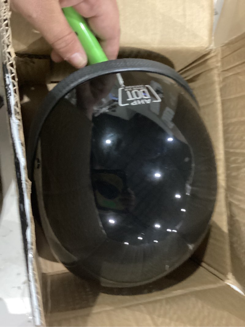 Condition photo showing Good Condition for motorcycle half helmet, dot approved adult men women retro open face helmets, helmet for adults, half shell helmet large black