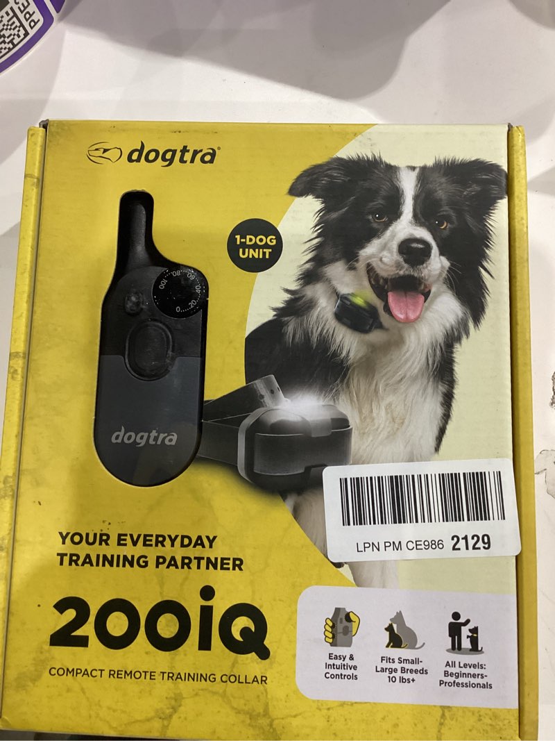 Condition photo showing Good Condition for Dogtra 200iQ Remote Training E Collar – 100 Levels, Tone, Vibration, 1/2 Mile Range – Compact, Waterproof, One-Handed Control for Dogs 10 lbs+ – Lightweight Design for Daily Obedience Training