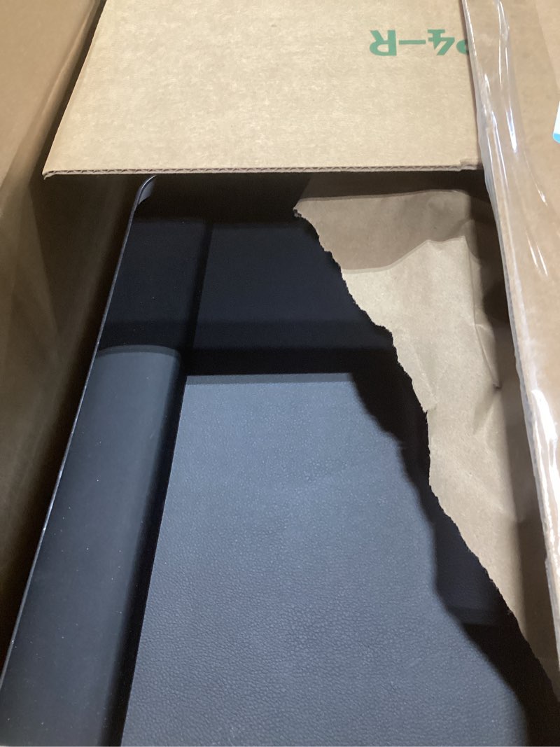 Condition photo showing Good Condition for foldwise 2-in-1 lap & bed desk with soft cushions - adjustable height & angle, foldable laptop stand for bed & couch - wrist rest, ipad holder, stopper & non-slip leather - bed table for adults & kids black