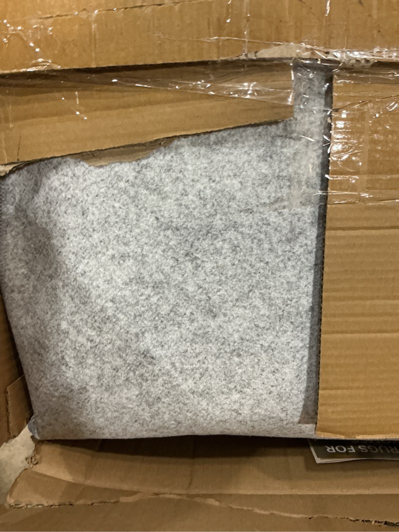 Condition photo showing As Is for area rugs for living room: 9x12 abstract washable rug modern neutral large soft stain resistant non-slip for bedroom dining room indoor home office carpet - taupe taupe 9' x 12' (rectangular)
