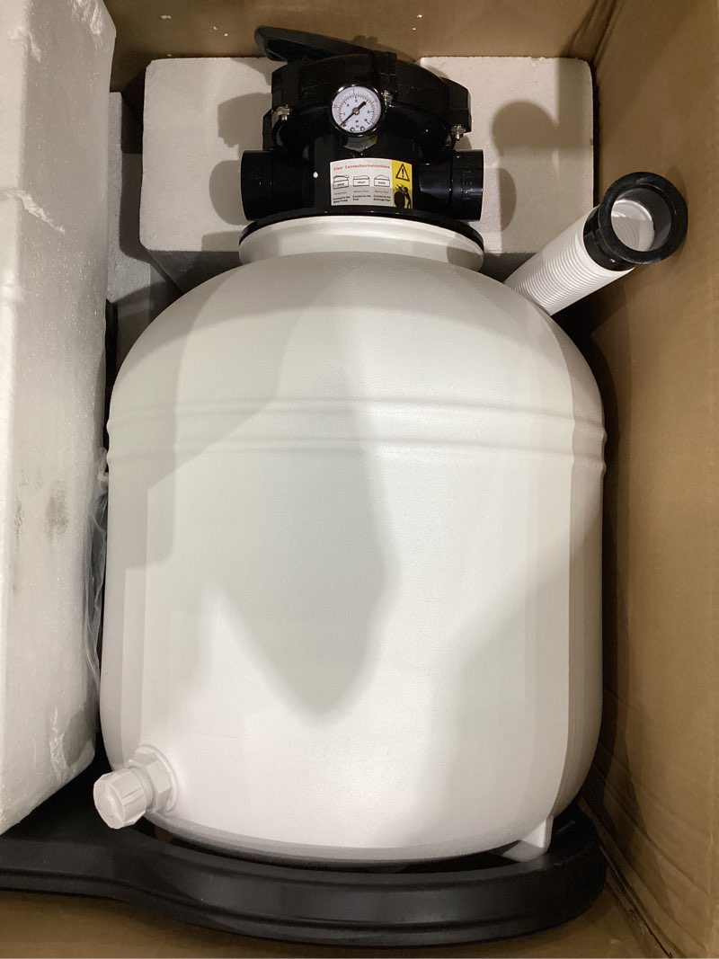 Condition photo showing Good Condition for sand filter pump. swimming pool pump with valve and pressure gauge for above ground pool