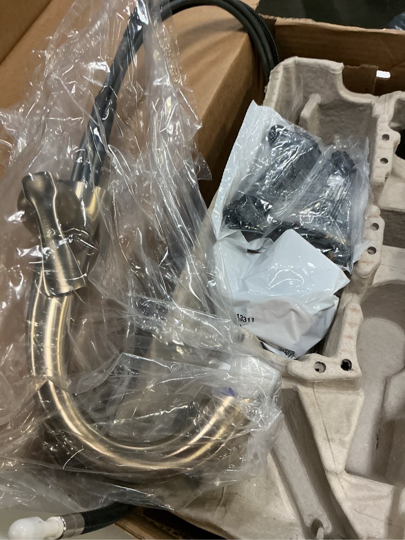 Condition photo showing Good Condition for delta faucet stryke pull down bathroom faucet, bathroom pull out faucet, gold single hole bathroom faucet with pull down sprayer, bathroom sink faucet, lumicoat champagne bronze 577-czpd-pr-dst pulldown spray lumicoat champagne bronze