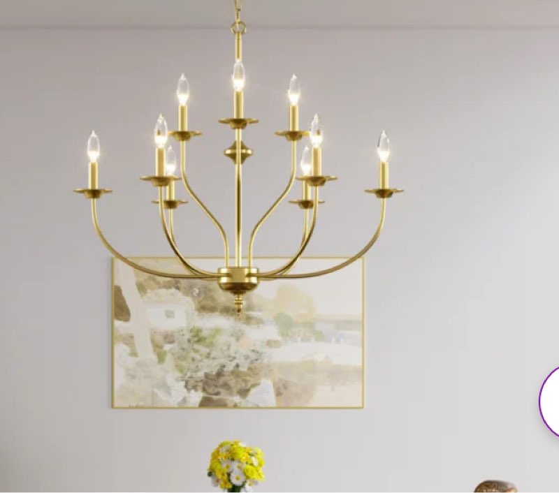 Maroneia 9 - Light Candle Style Classic / Traditional Chandelier(31")
