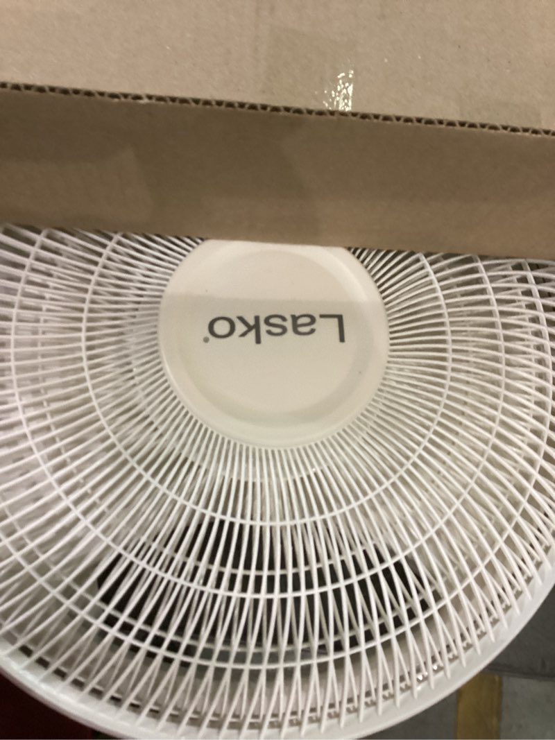 Condition photo showing As Is for Lasko 2520 Oscillating Stand Fan,White 16 Inch