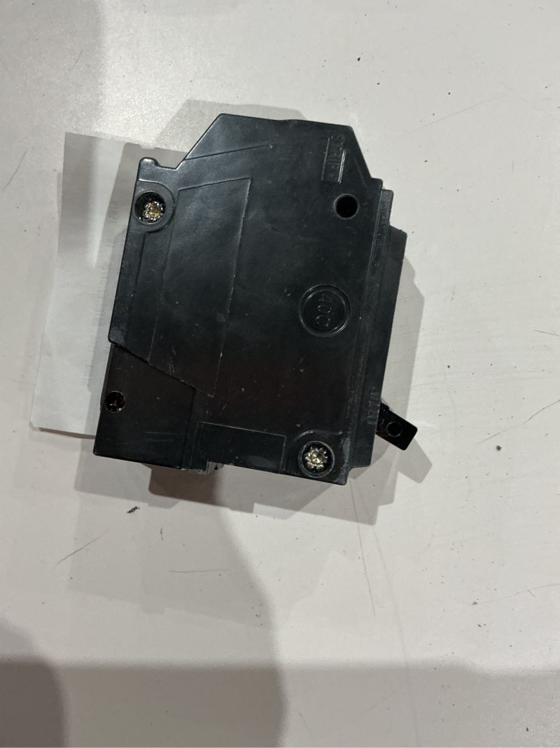 Condition photo showing As Is for 20 amp 1 in. single pole circuit breaker (thql1120a)
