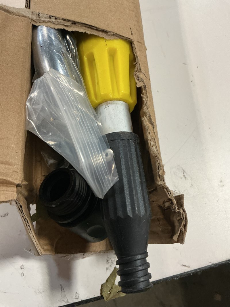 Condition photo showing As Is for Gutter Cleaning Tools from The Ground, 24FT Reach Rain Cleaner with Bendable Wand and Quick Connect Adapter for Garden Hose 16FT