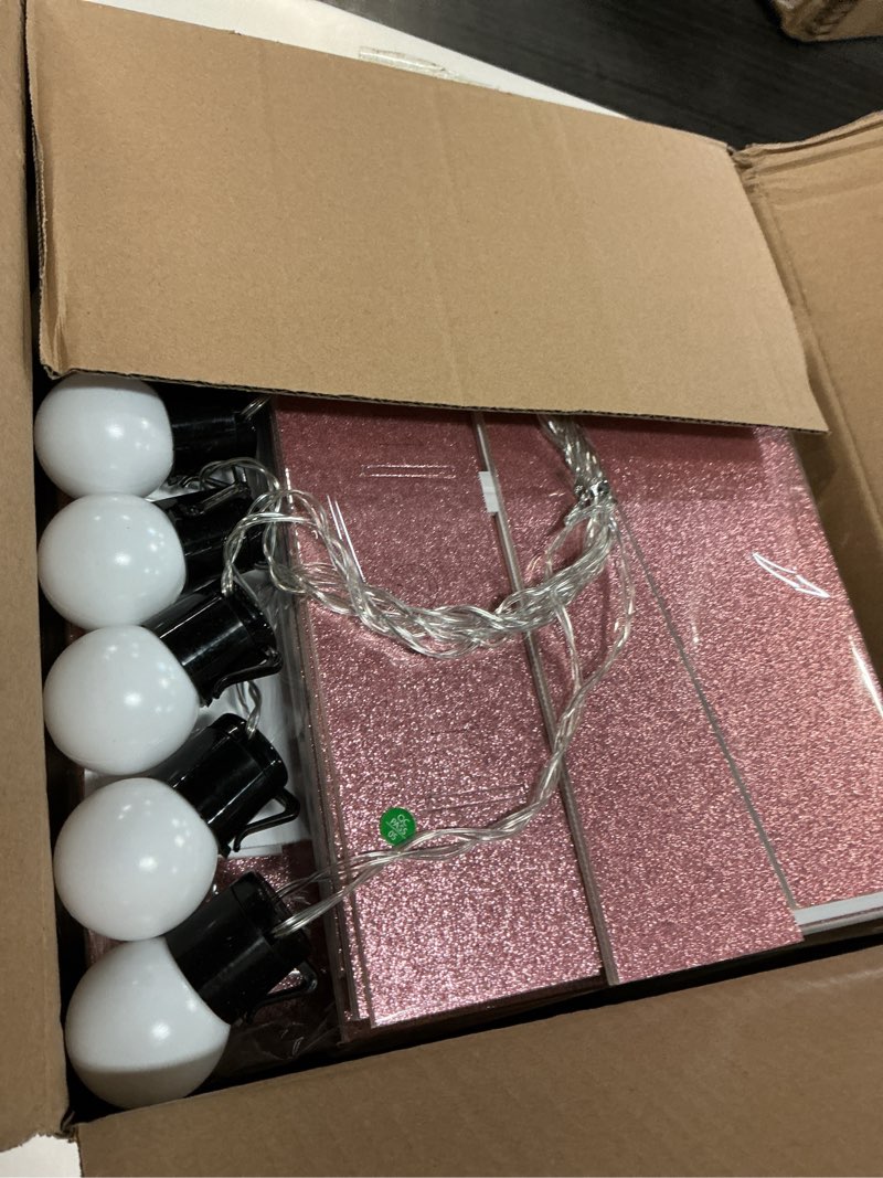 Condition photo showing New/Like New for marquee numbers pink: large 3ft light up number rose gold first birthday decoration for boy or girl one year old party backdrop big mosaic number 1 pink number 1