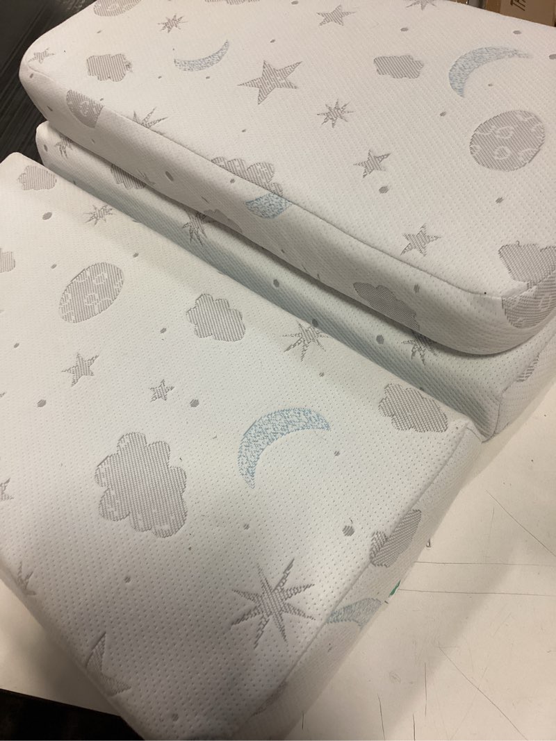 Condition photo showing Good Condition for Ganondorf 38"X26"X1.5" Trifold Pack and Play Mattress Pack N Play Mattress Dual-Sided Memory Foam Baby Mattress Pad